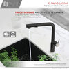 STYLISH Kitchen Sink Faucet Single Handle Pull Down Dual Mode Stainless Steel