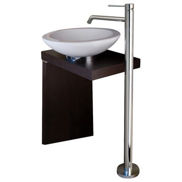 WS Bath Collections Light Free Standing Bathroom Sink Faucet
