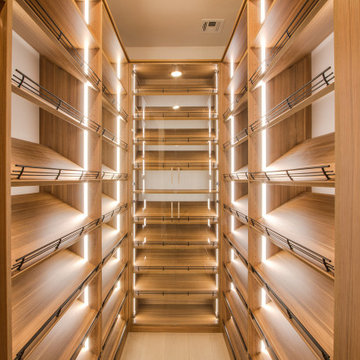 Impressive Shoe Rack Design for a Luxury Walk-In Closet Las Vegas