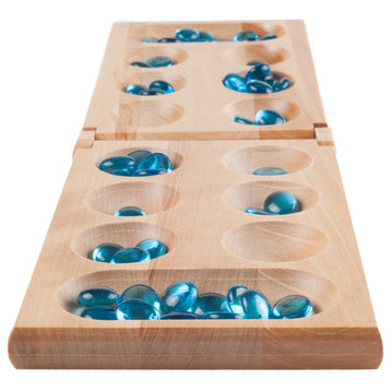 Mancala Board Game 2-Person Strategy Game for Kids, Adults