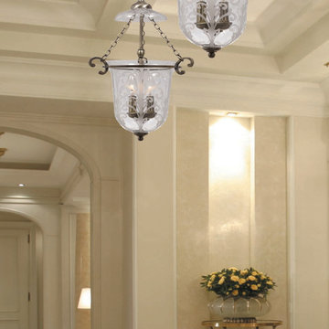 Camden Collection 2-Light 13" Antique Brass Pendant