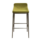 Contemporary Bar Stool with Stainless Steel Base by Diamond Sofa