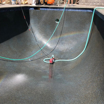 Pool pebble finish