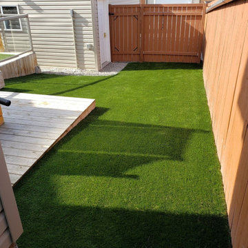 Synthetic Artificial Turf Grass Dog Yard Transformations