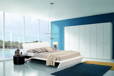 Contemporary Platform Bed with Lights - Orca