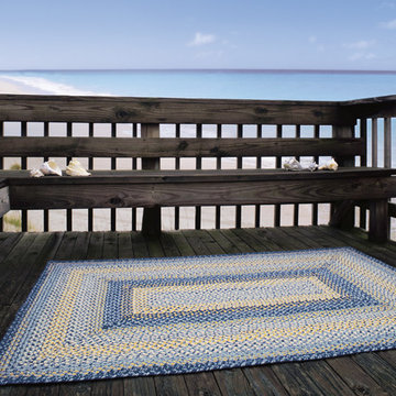Ultra Durable Aegean Sea Indoor-Outdoor Braided Rug
