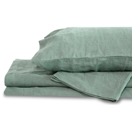 Delilah Home 100% Hemp Bed Sheets, Queen Duvet Cover