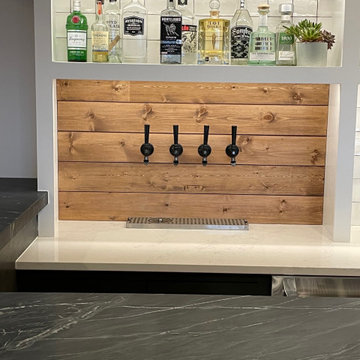 Finished Basement in Marshall Township With Custom Bar and Beer Tap
