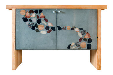 Concrete cabinet door study