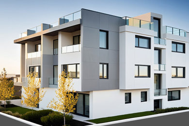 Example of a minimalist exterior home design in San Francisco