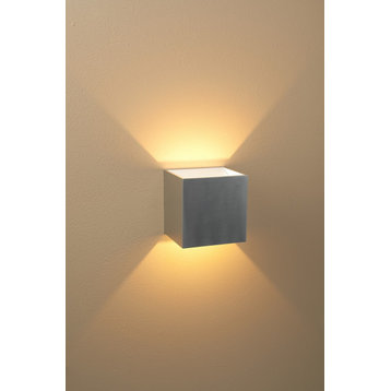 Bruck Lighting WALL/QB/30K QB 2 Light 4" Tall LED Wall Sconce - Brushed Chrome