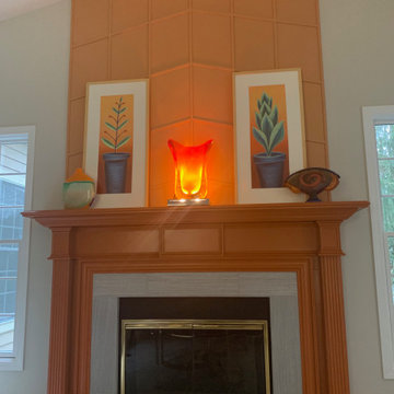 Contemporary Condo Fireplace