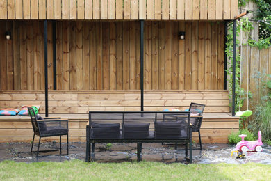 Réalisation d'une terrasse design.
