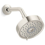 Kohler - Kohler Purist 1.75GPM Multifunction Showerhead, Air-Induct Tech, Polished Nickel - Enjoy luxurious showering combined with up to 30 percent water savings. This Purist 1.75-gpm showerhead provides three distinct sprays  full coverage, pulsating massage, or silk spray  all enhanced with Katalyst technology for a completely indulgent showering experience. By infusing two liters of air per minute, Katalyst delivers a powerful, voluptuous spray that clings to the body with larger, fuller water drops.