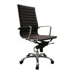 Brown Comfy High Back Office Chair - Home Office Accessories