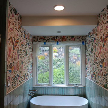 Bathroom wallpaper installation Menlo Park, CA