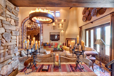 Eclectic family room photo