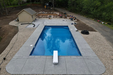 Trendy pool photo in Minneapolis