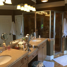 Bathroom redo before and after