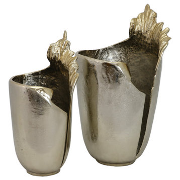 Set of 2 Tiff Metal Vase