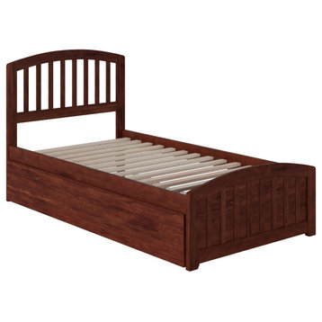 Richmond Twin Extra Long Bed, Matching Footboard and Trundle, Walnut