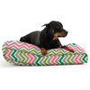 Wuf Fuf Zoom Zoom Chartreuse/Pink Twill Pet Bed (36" x 24")