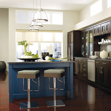 Omega Contemporary Blue Kitchen