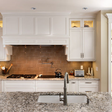 Traditional White & Walnut Kitchen