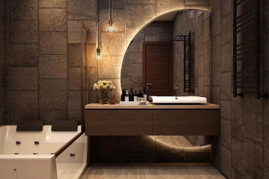Bathroom - eclectic bathroom idea in New York