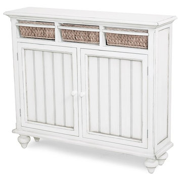 Monaco Entry Cabinets With Baskets, White