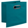 Niche Cubo Storage Set - 8 Cubes and 4 Canvas Bins- Truffle/Teal