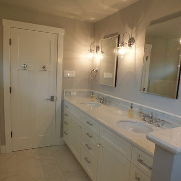 Classic porcelain marble Master Bath