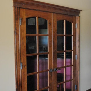 Home theater - traditional home theater idea in Cedar Rapids