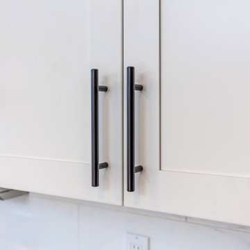 Gray Base Cabinets & White Wall cabinets