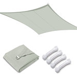 Yescom - Yescom 1 pack 10'x13' Rectangle Sun Shade Sail Grey Top Canopy 97% UV Block - Features: