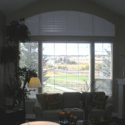 Arch Shaped PolyCore Shutter install - Interior Shutters