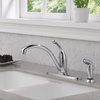 Delta Collins Single Handle Kitchen Faucet With Spray, Chrome, 440-DST