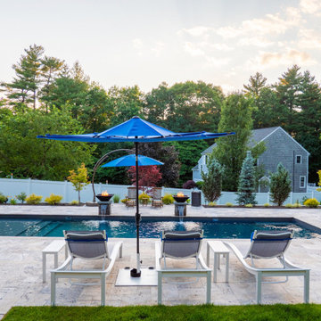 Pembroke 20'x44' PermaCrete Vinyl Liner In Ground Swimming Pool