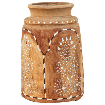 Rustic Finely Inlay Ghee Pot