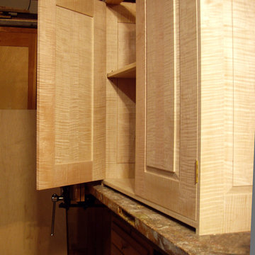Tiger Maple Cabinet for Rare Books