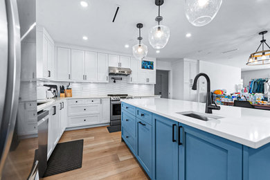 Example of a trendy kitchen design in Vancouver