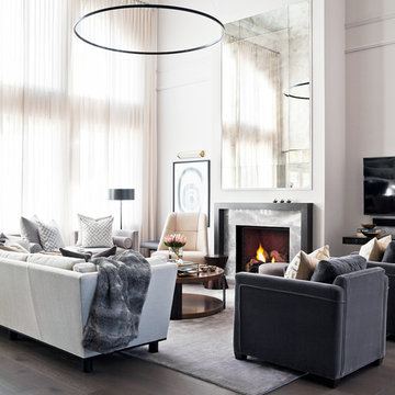 Transitional Family Room