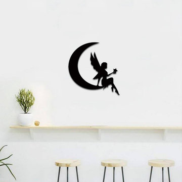 Fairy on the Moon Wall Art