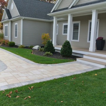 Tuscany and Limestone Front Entry Walkway