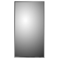 Deluxe Series Medicine Cabinet, 16"x30", Stainless Steel Frame, Surface Mount