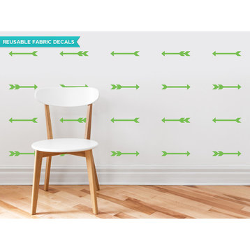 Arrows Fabric Wall Decals, Set of 24, Green