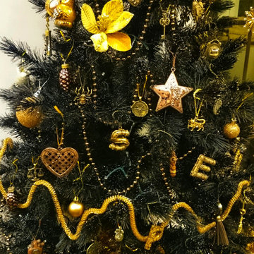 Steampunk christmas black and copper