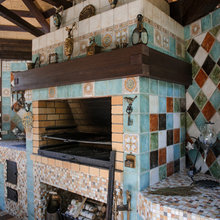 outdoor kitchen