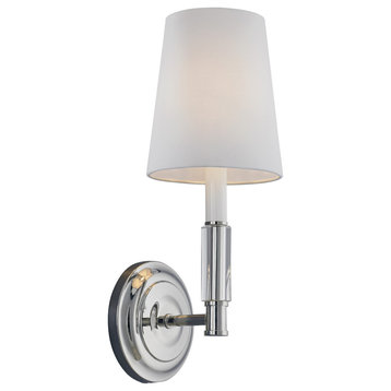 Lismore One Light Wall Sconce in Polished Nickel