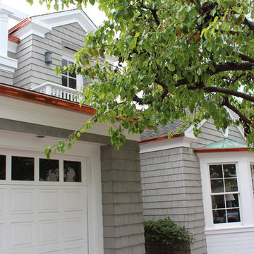 Manhattan Beach Home,Copper K-Style Gutters, Pre-Downspouts